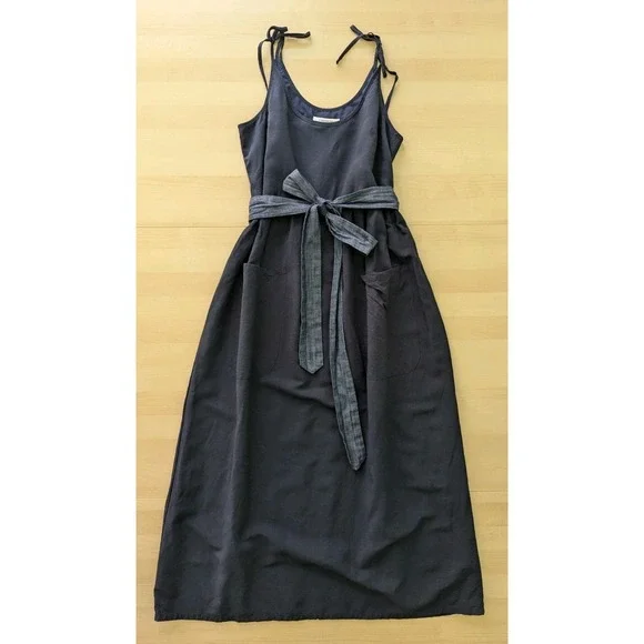 Emerson Fry Livia Maritime Nautical Adjustable Blue Removable Tie Sun Dress - Picture 4 of 11